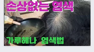 손상없는 염색  가루헤나로 이것만 해주면 끝!