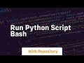 run python script bash