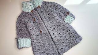 Crochet #62 How to crochet spring/summer cardigan for girls /Part 1