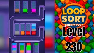 Loop Sort Level 230 Walkthrough Solution