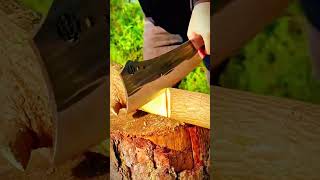 large sharp knife for cutting woodtree branches #shorts