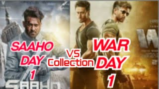 Saaho vs War Day 1 Collection||Saaho vs War first day Box Office Collection||Saaho vs War Collection