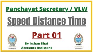 Speed Distance and Time || JKPSI || All concepts and MCQS || Part 01 ||
