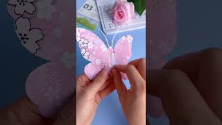 粉粉的小蝴蝶🦋好喜欢，和我一起做起来吧！ #手工diy #diycrafts #diyideas #diy #diyprojects #手作diy