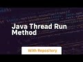 java thread run method