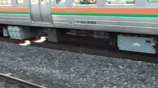 線路設備モニタリング装置搭載 JR東日本 高崎車両センター所属 211系3000番台 A33編成 サハ211-3065　2020年3月 撮影