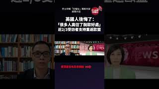 盧永雄「時事快評」英國人後悔了：「很多人高估了脫歐的好處」，近2/3受訪者支持重返歐盟。(石榴台 精華片段) 1月3日 #shorts