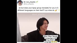 Wayv Translate in 5 language with a twist of Bella the dog language🤣🤣🤣#wayv #kpop #nct #viral