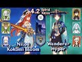 C0 Nilou Bloom & C0 Wanderer Hyper Carry | Spiral Abyss 4.2 - Floor 12 - 9 Stars | Genshin Impact