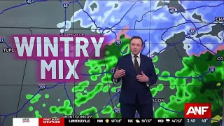 First Alert Forecast | Wintry mix possible for some Wednesday, brutal cold Thursday