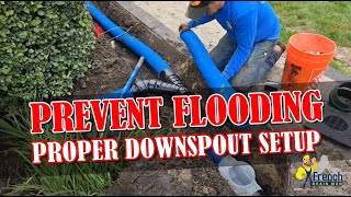 MAX FLOW: How to Combine Two Downspouts — Spoiler: We Added a Yard Drain