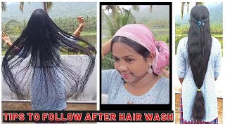 Hair drying video | குளித்த பிறகு முடியை உலர்த்துவது எப்படி? | #haircare #longhair #haircareroutine