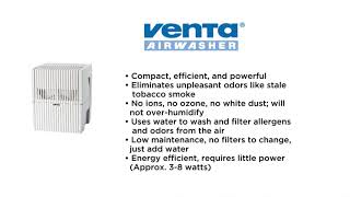 Venta LW15 Airwasher Small Room Humidifier Air Purifier White Finish