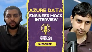 Azure Data Engineer Mock Interview - With Full Feedback