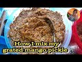 How I mix my grated raw mango pickle|STEP BY STEP RECIPE IN THE DESCRIPTION 24/10/2024