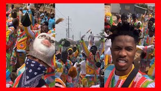 Kwesi Arthur Storms Tema Masquerade Display on Christmas Day🎄