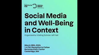 Social Media and Well-Being in Context