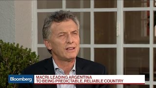 Argentina’s Mauricio Macri on Growth, Inflation, Trump