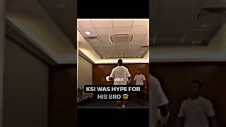 KSI was so hyped for His Brother Deji #shorts #shorts