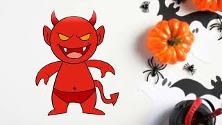 How to draw a DEMON/Easy drawing step by step/