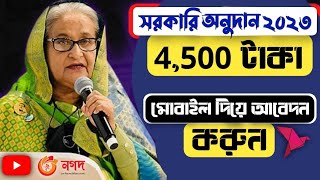 #earn সবাইকে ৪,৫০০ টাকা অনুদান দিচ্ছে প্রধানমন্ত্রী শেখ হাসিনা। online income