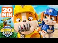 Rubble Recycles & Rescues at the Barkyard! | 30 Minute Compilation | Rubble & Crew