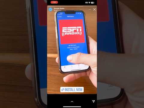 Aplicación de radio simple, todo gratis, incluido ESPN