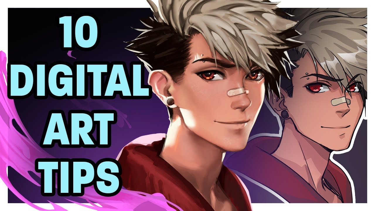 【10 Digital Art Tips】 For Beginners - YouTube