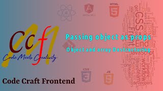 Pass object as Props. Array & Object destructuring