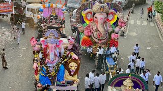 Ganesh immersion Shobha Yatra at Tank Bund 2024 huge Biggest Ganesh Idols Nimajjanam 2024 #ganesh