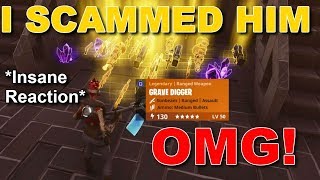i scammed his whole inventory on fortnite save the world insane prank must - fortnite save the world inventory