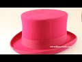 hatwoods pink felt english top hat