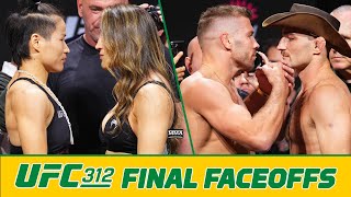 UFC 312 Final Faceoffs | Du Plessis vs Strickland 2 | MMA Fighting