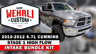 WCFab 2010-2012 6.7L Cummins Stage 1 High Flow Intake Bundle Kit