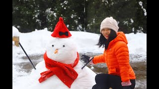 加拿大生活Vlog丨冬天的乐趣丨堆雪人 Winter life in Canada!Build a snowman⛄️