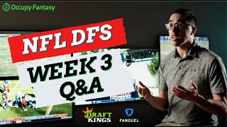 NFL DFS Week 3 Advice: Live Q&A for FanDuel, DraftKings, and Yahoo!