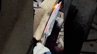 Forging and quenching of sharp blades