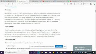 Spring Framework RCE Vulnerability