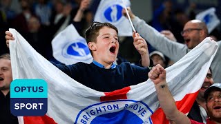 Europa League anthem blasts over Amex speakers as Brighton secure sixth place
