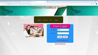 Customer Feedback System || Java Project || Application Project