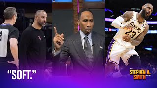 “Soft” - Stephen A breaks down the LeBron James and Ime Udoka argument