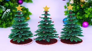 Christmas Tree Making from Glitter Foam🎄DIY Christmas Craft 2023🎅Manualidades