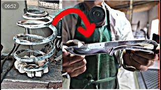 MAKE A WONDERFUL KNIFE FROM HEATED PLAIN IRON   Hammer Blow