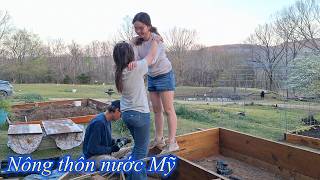 #374 Xây thêm bồn trồng rau cho khu vườn\ Sườn xào chua ngọt cho bữa tối