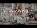 CHRISTMAS IN JULY 2024 🎄COZY CHRISTMAS EVENING HOME TOUR 🎄HOLIDAY DECORATING IDEAS