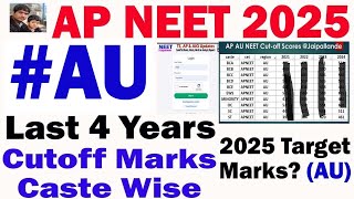 Andhra Pradesh NEET  NEET Cut-off Report | NEET 2025  au Target Marks |  @JaipalLande