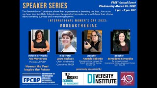 Speaker Series 2022_ Ep #3- International Women's Day - Break The Bias
