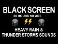 RAIN & THUNDER for Relaxing Deep Sleep in 5 Minutes | Black Screen Rain 🌧️⚡