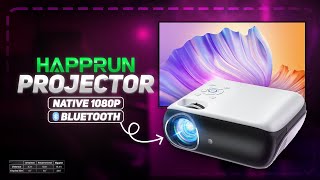 HAPPRUN Projector, Native 1080P Bluetooth Projector Review 🔥