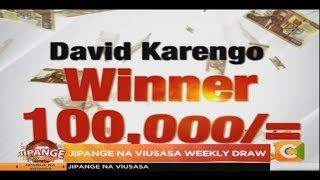 Jipange na Viusasa winner David Karengo takes home 100,000